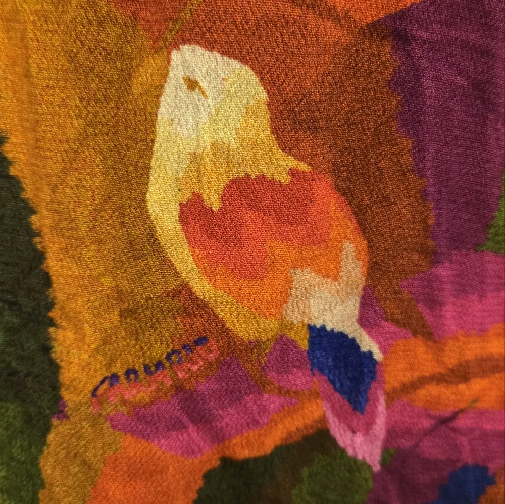 FARM Rio Rainbow Forest Long Sleeve Maxi Dress Sz S - Picture 8 of 13